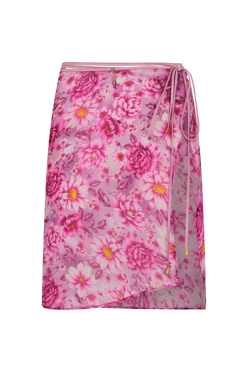 NIA Azalea Silk Wrap Skirt