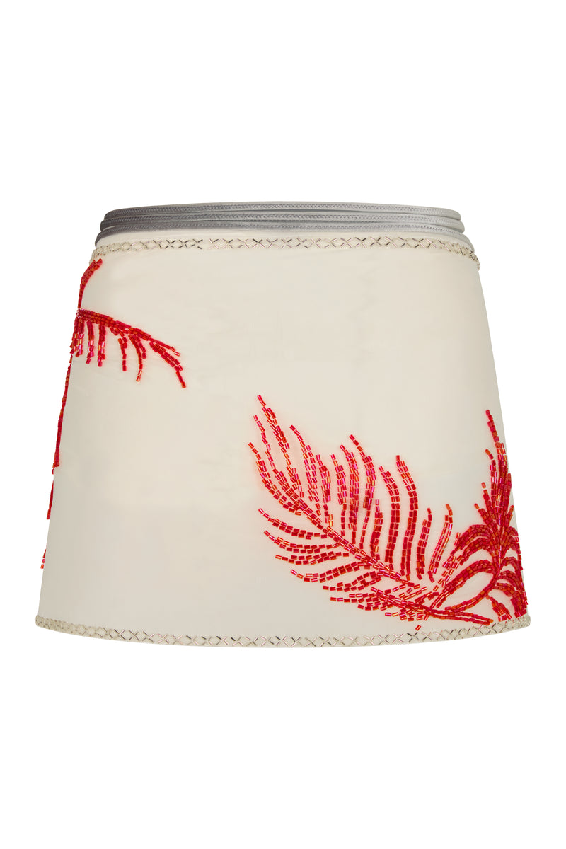 COPERNICA - Beaded Mini Wrap Skirt