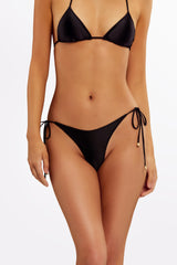 EBONI Nero Gloss - Tie Side Bikini Bottoms