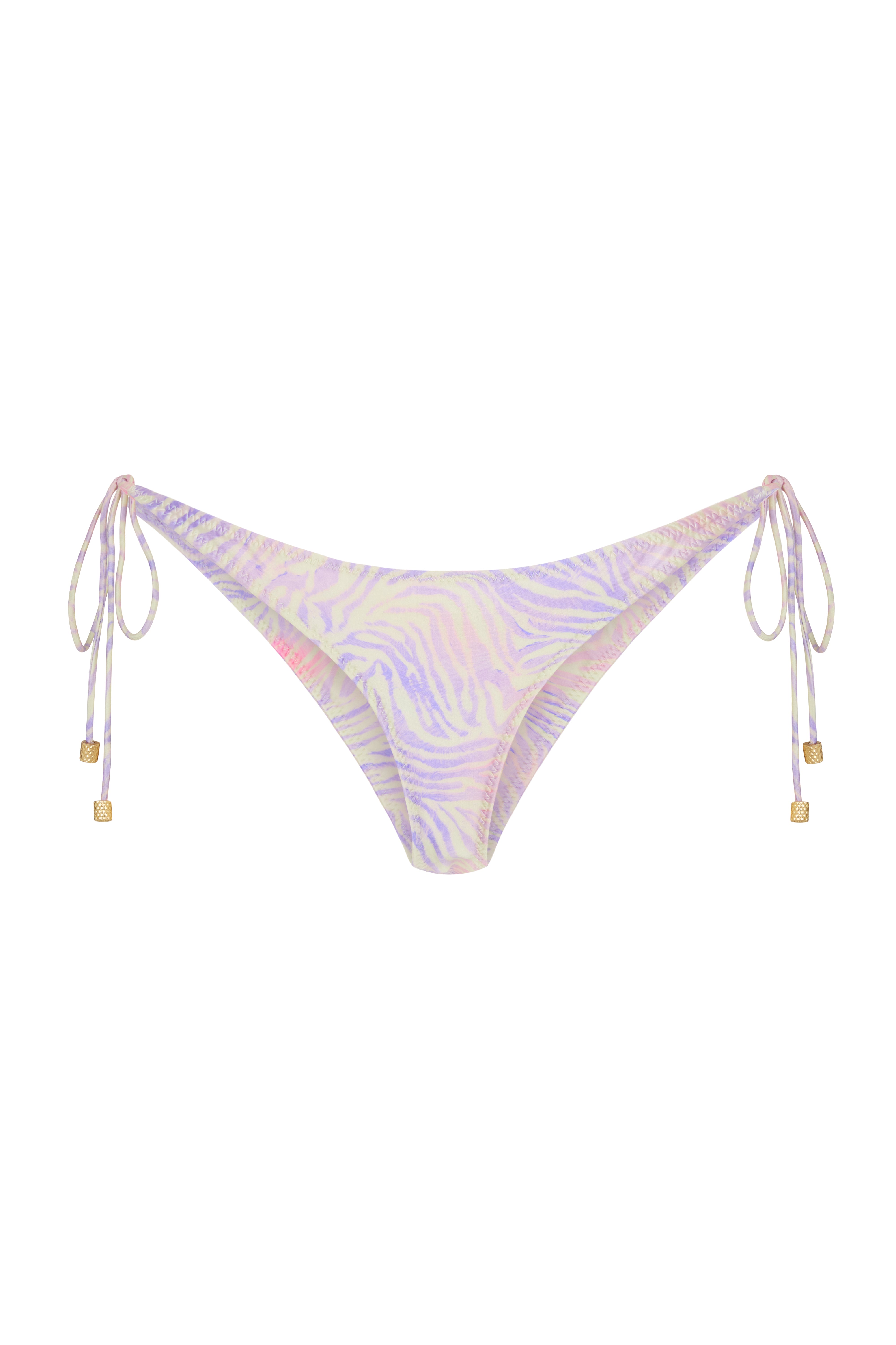 EBONI Zebra Haze - Tie Side Bikini Bottoms