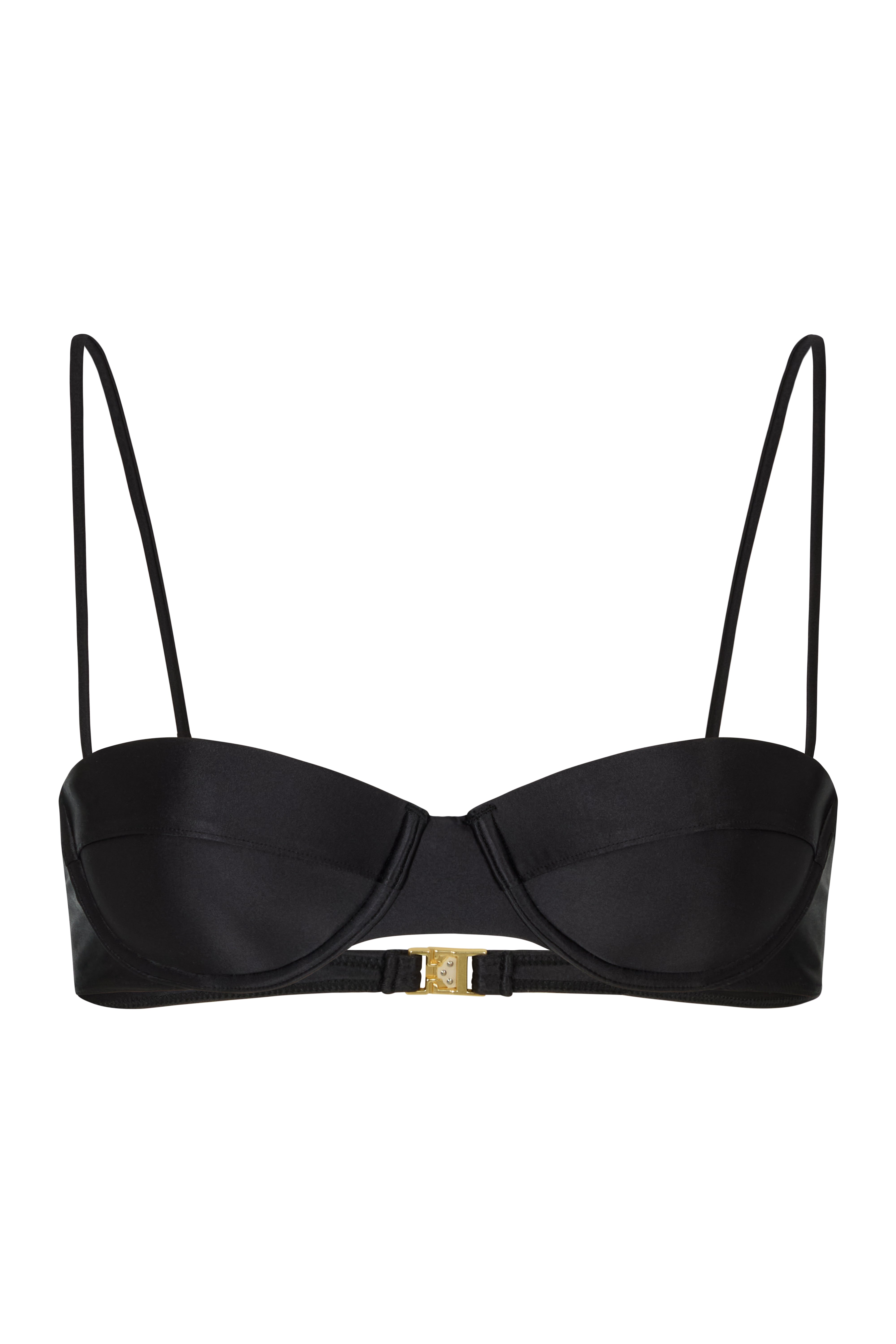 JACI NERO GLOSS - Balconette Bikini Top