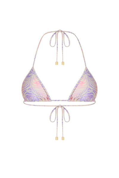 LOTTA ZEBRA HAZE | TRIANGLE BIKINI TOP | SOMMER SWIM