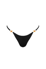 ROMA Nero Matte - Thong Bikini Bottoms