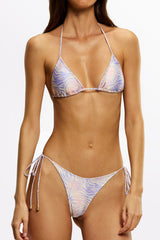 EBONI Zebra Haze - Tie Side Bikini Bottoms
