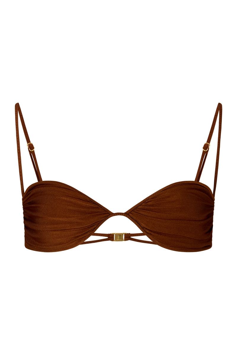 ANA Chocolate Fondant - Bralette Bikini Top