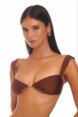 SORIYA Chocolate Fondant Infinity - Balconette Bikini Top