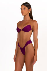 AURELIA Plum Caspia - Halter Neck Bikini Top