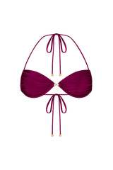 AURELIA Plum Caspia - Halter Neck Bikini Top