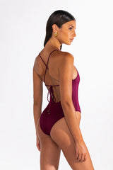 BRUNA Plum Caspia Infinity - One-Piece Swimsuit