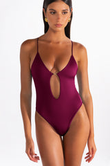 BRUNA Plum Caspia Infinity - One-Piece Swimsuit