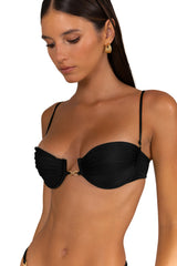 CAMELIA Nero - Balconette Bikini Top