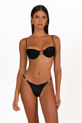 CAMELIA Nero - Balconette Bikini Top