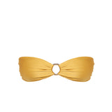 Double-lined bandeau bikini top in Lusso by Sommer Swim