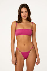 CLEO Desert Rose - 90's Tube Bandeau Bikini Top