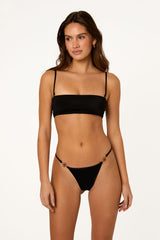 ROMA Nero Matte - Thong Bikini Bottoms