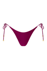 EBONI Plum Caspia - Tie Side Bikini Bottoms