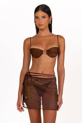 ORLA - Beaded Mini Wrap Skirt