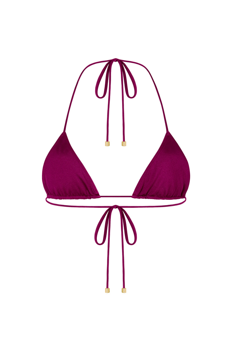 STELLA Plum Caspia - Mini Triangle Bikini Top