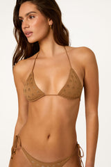 STELLA Sand Stone - Brown Triangle Bikini Top